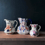 Vintage Enoch Wedgwood (Tunstall) Old Castle Ceramic Pitcher Made in England