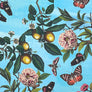 PATCH NYC Poet's Garden Blue Silk Scarf