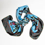 PATCH NYC Poet's Garden Blue Silk Scarf