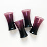 Vintage Drinking Glasses Deep Purple (Set of 4)