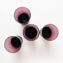 Vintage Drinking Glasses Deep Purple (Set of 4)