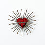 Radiant Heart Embroidered Pin by Trovelore