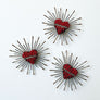 Radiant Heart Embroidered Pin by Trovelore