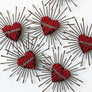 Radiant Heart Embroidered Pin by Trovelore