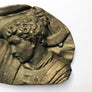 Plaster Relief of a Man with a Hammer Vintage Art