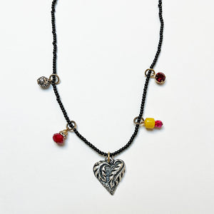 Collage Necklace: Black (12-6)