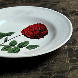 Astier de Villatte x John Derian Red Rose Soup Plate