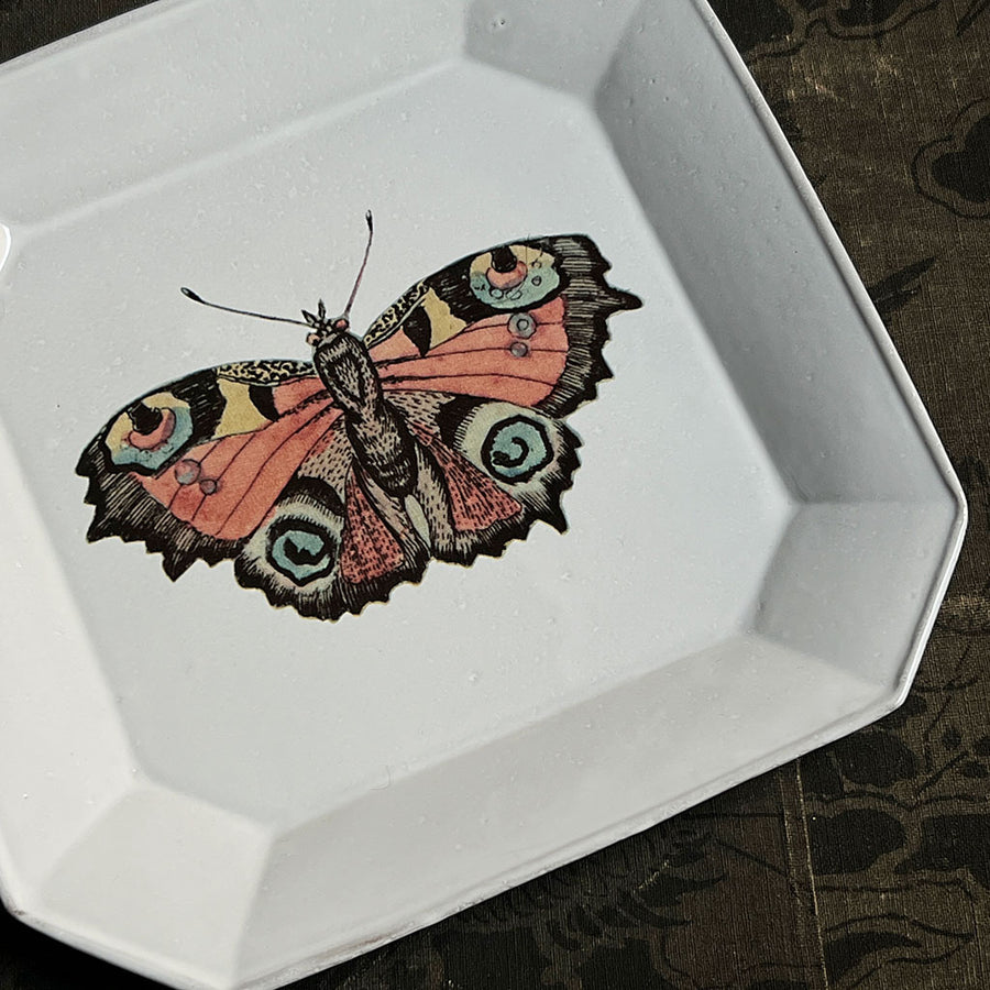 Astier de Villatte x John Derian Butterfly Square Dish