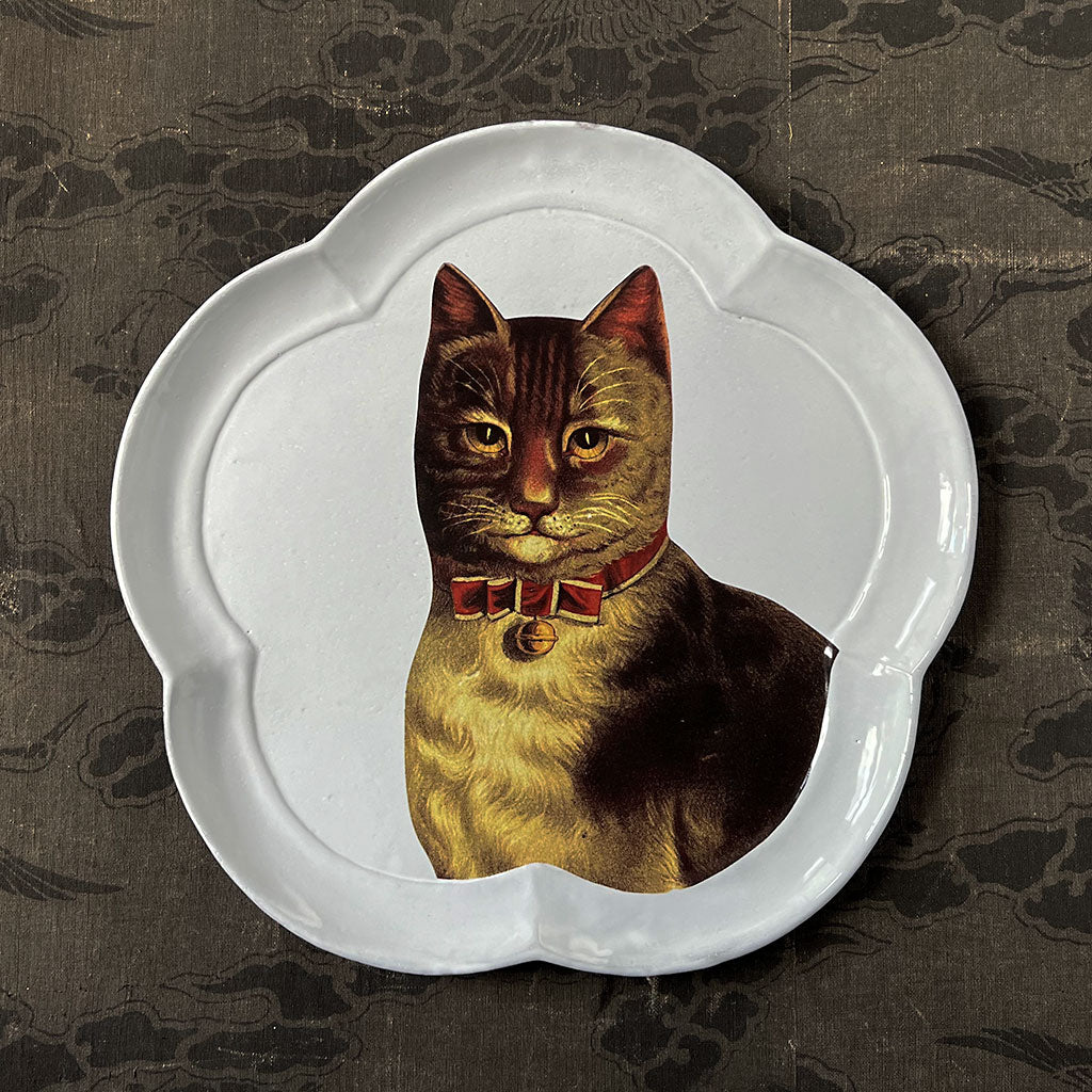 食器 ASTIER de VILLATTE Chat Cat Face Dish Sleeping Cat Dish by Astier de Villatte x John Derian