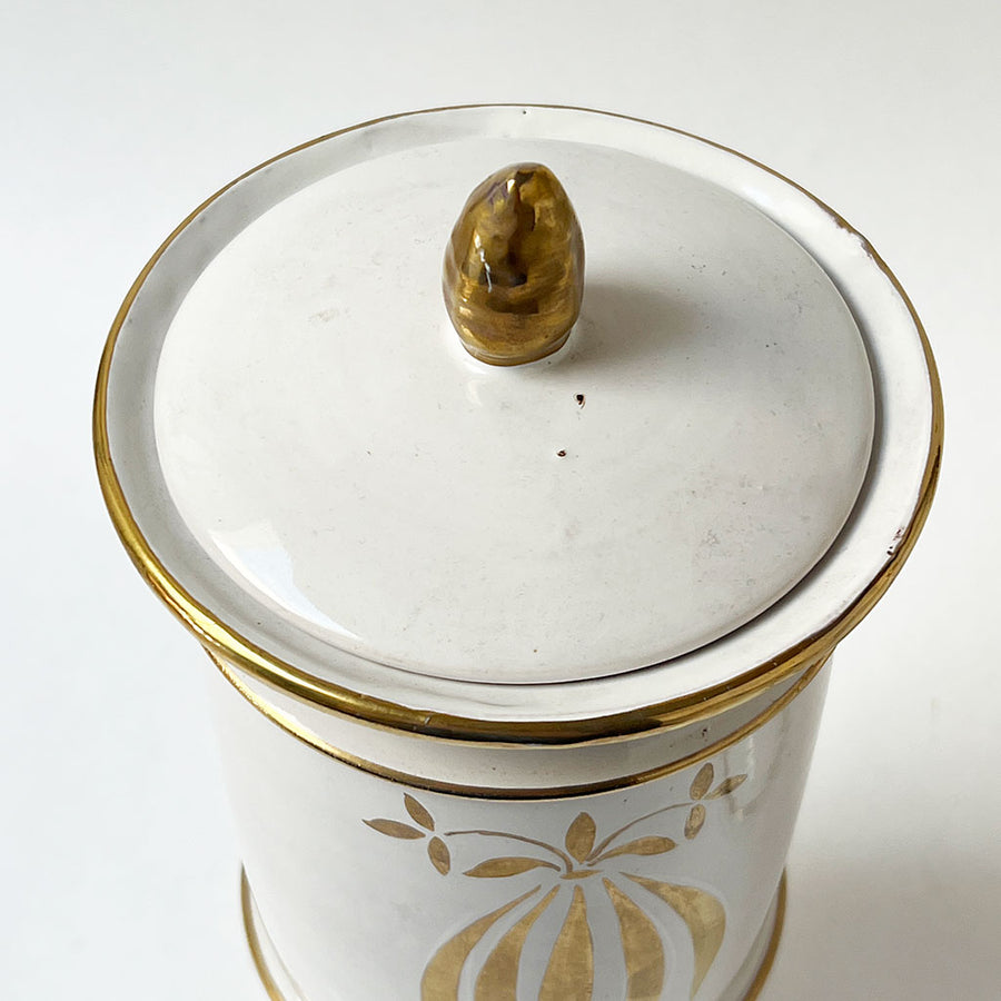 Vintage Ceramic Apothecary Jars Made in Italy (Set of 2)