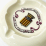 Vintage Casino Municipal Aix en Provence Porcelain Ashtray Made in France
