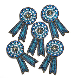 Blue Ribbon Award Embroidered Pin by PATCH NYC x Trovelore