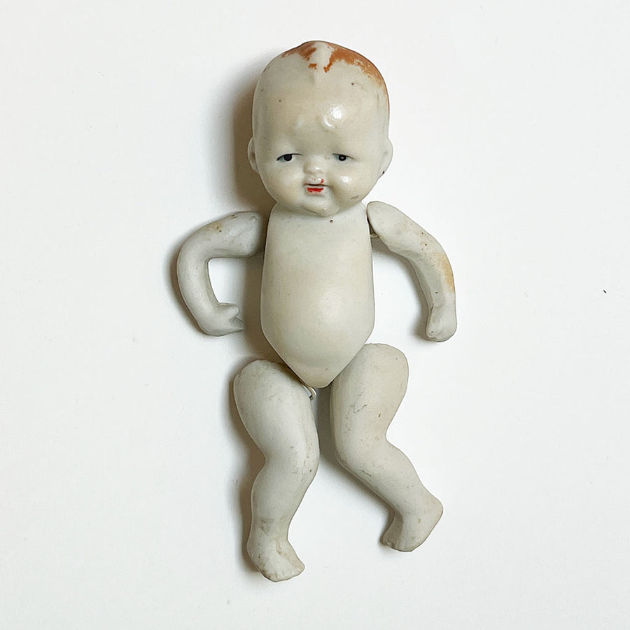 Vintage Bisque Jointed Baby Doll Made in Japan