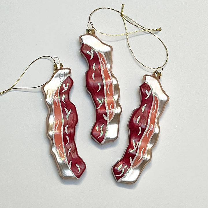 Bacon Glass Ornament