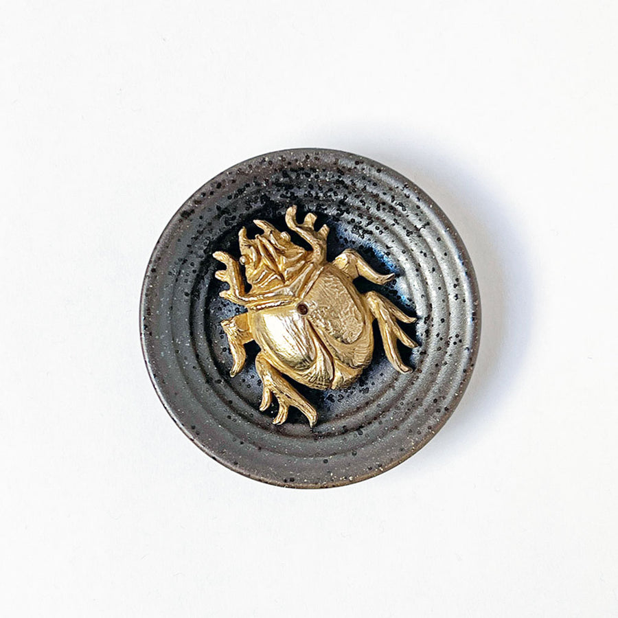 PATCH NYC Beetle Solid Brass Incense Burner