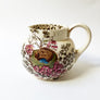 Vintage Ceramic Transferware Pitcher with Bird & Bird's Nest