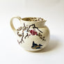 Vintage Ceramic Transferware Pitcher with Bird & Bird's Nest