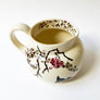 Vintage Ceramic Transferware Pitcher with Bird & Bird's Nest