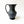 Medium Footed Ceramic Pitcher Onyx