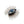 Beaded Radiant Blue Eye Embroidered Pin by Trovelore