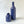 Bevel Top Ceramic Vase Deep Blue