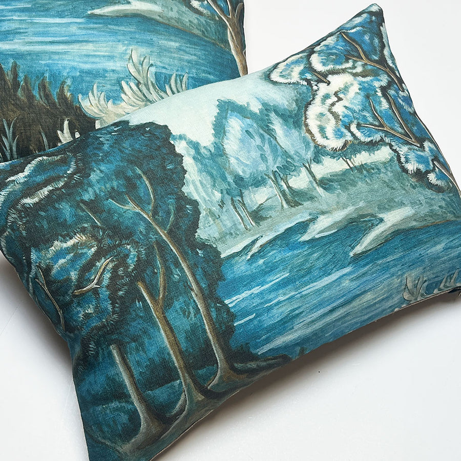 PATCH NYC Blue Tapestry Decorative Pillows