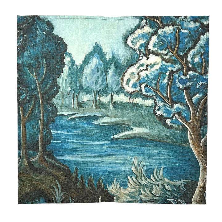 PATCH NYC Blue Tapestry Linen Napkins (Set of 4)