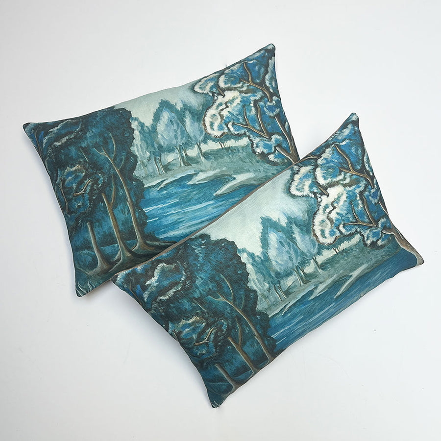 PATCH NYC Blue Tapestry Decorative Pillows