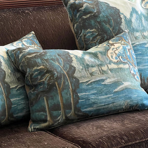 PATCH NYC Blue Tapestry Decorative Pillows