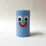 Novelty Happy Candle Blue