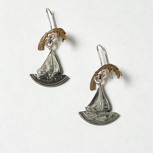 Boat & Wreath Earrings