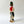 Vintage Figural Painted Glass Liquor Bottle
