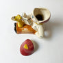 Vintage School Boy Teapot and Cups, 5 Piece Set, Made in Japan