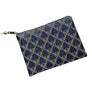PATCH NYC Brocade Pouch: Blue & Red