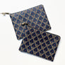 PATCH NYC Brocade Pouch: Blue & Red