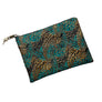 PATCH NYC Brocade Pouch: Teal & Gold