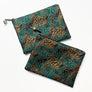 PATCH NYC Brocade Pouch: Teal & Gold
