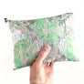 PATCH NYC Sparkle Brocade Bag: Silver, Lime & Pink
