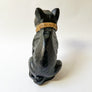 Vintage Seated Black Bulldog Decorative Object