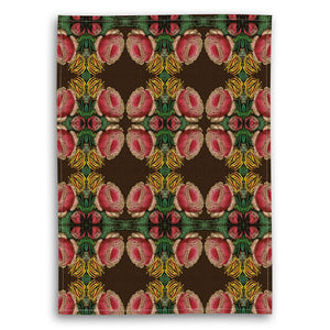 PATCH NYC Cabbage Rose Linen Tea Towel