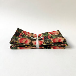 PATCH NYC Cabbage Rose Linen Napkins (Set of 4)