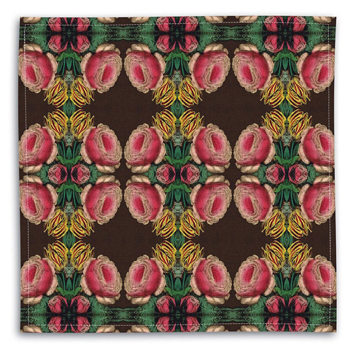 PATCH NYC Cabbage Rose Linen Napkins (Set of 4)