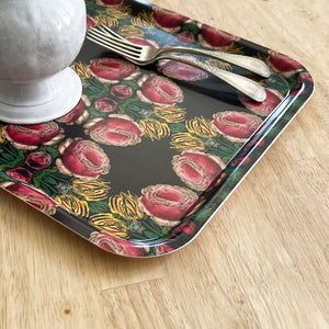PATCH NYC Cabbage Rose Square Tray