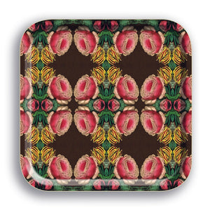 PATCH NYC Cabbage Rose Square Tray