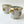 Vintage Ceramic Cachepots with Gold Accents (Set of 2)