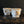 Vintage Ceramic Cachepots with Gold Accents (Set of 2)