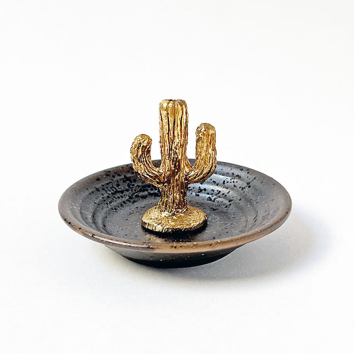 PATCH NYC Cactus Solid Brass Incense Burner