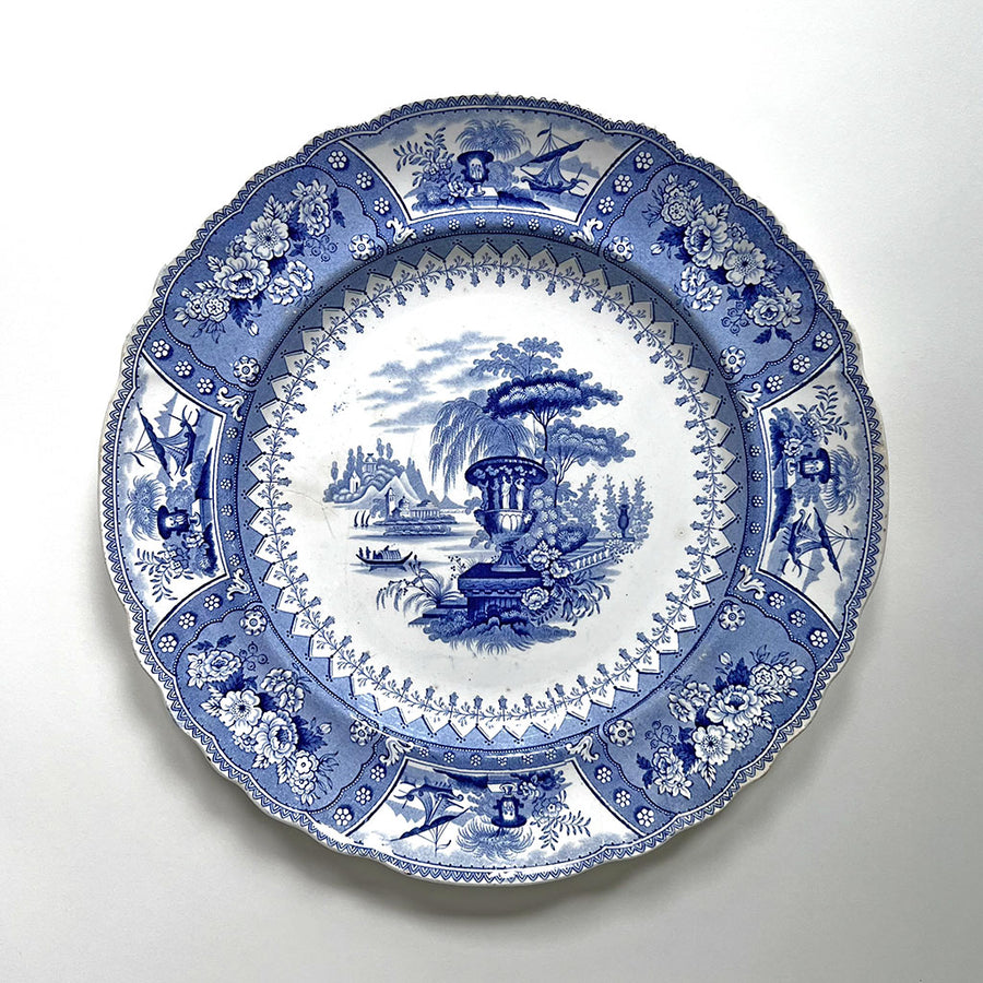 Vintage Blue Transferware T. Mayer Canova Dinner Plate Made in England