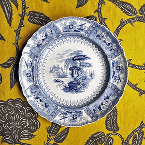 Vintage Blue Transferware T. Mayer Canova Dinner Plate Made in England