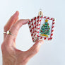 Royal Flush Winning Cards Glass Ornament